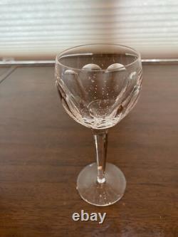 BEAUTIFUL SET(9) WATERFORD Crystal SHEILA Hock Wine Glasses 7.5H SIGNED