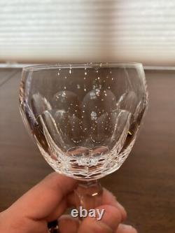 BEAUTIFUL SET(9) WATERFORD Crystal SHEILA Hock Wine Glasses 7.5H SIGNED