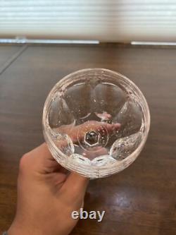 BEAUTIFUL SET(9) WATERFORD Crystal SHEILA Hock Wine Glasses 7.5H SIGNED