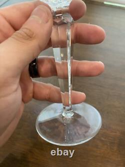 BEAUTIFUL SET(9) WATERFORD Crystal SHEILA Hock Wine Glasses 7.5H SIGNED