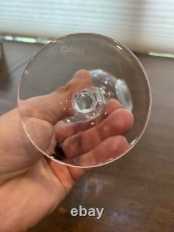 BEAUTIFUL SET(9) WATERFORD Crystal SHEILA Hock Wine Glasses 7.5H SIGNED