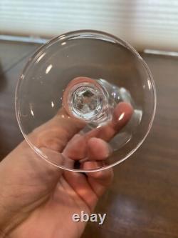 BEAUTIFUL SET(9) WATERFORD Crystal SHEILA Hock Wine Glasses 7.5H SIGNED