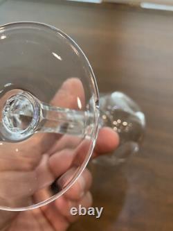 BEAUTIFUL SET(9) WATERFORD Crystal SHEILA Hock Wine Glasses 7.5H SIGNED