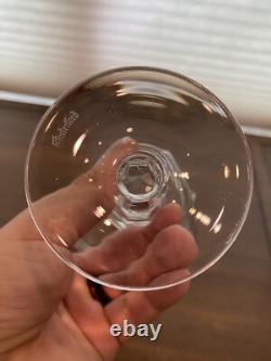 BEAUTIFUL SET(9) WATERFORD Crystal SHEILA Hock Wine Glasses 7.5H SIGNED