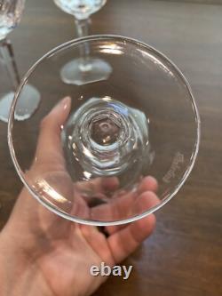BEAUTIFUL SET(9) WATERFORD Crystal SHEILA Hock Wine Glasses 7.5H SIGNED