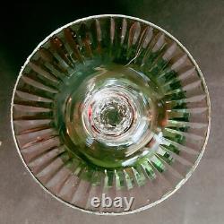 BEYER CRYSTAL TALL WINE HOCK, Green, Cut Lead Crystal, 7 5/8, 8 Oz, GERMANY
