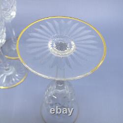 BURGOS GOLD by BACCARAT French Crystal Set of 6 Port Wine Glasses 5 7/8 Gilt