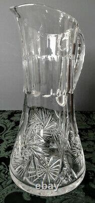 Baccarat Antique Rare 1930's High End Elaborate Crystal Red Wine Ewer-Pitcher