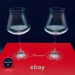 Baccarat Chateau Wine Glass S Size Set of 2 with Box Crystal Glass Made in France Baccarat Chateau Wine Glass S Size Set of 2 with Box Crystal Glass Made in France