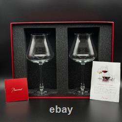 Baccarat Chateau Wine Glass S Size Set of 2 with Box Crystal Glass Made in France Baccarat Chateau Wine Glass S Size Set of 2 with Box Crystal Glass Made in France