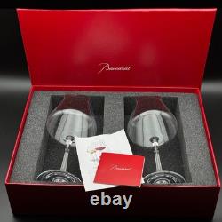 Baccarat Chateau Wine Glass S Size Set of 2 with Box Crystal Glass Made in France Baccarat Chateau Wine Glass S Size Set of 2 with Box Crystal Glass Made in France
