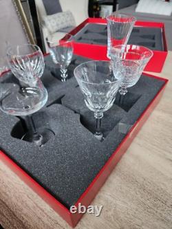 Baccarat Completed Set of Assorted Wine Glasses, Set of 6