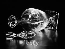 Baccarat Crystal Arcade Wine Decanter From France. For whiskey, fine liquors. 15 H