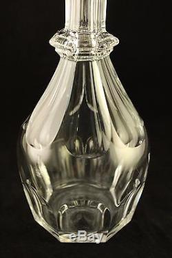 Baccarat Crystal Art Glass Classic Harcourt Round Wine Whiskey Decanter Bottle