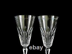 Baccarat Crystal Biarritz Champagne Flutes Glasses