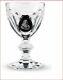 Baccarat Crystal Black Medalion Goblet Harcourt Royal Palais France Wine Glass