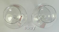 Baccarat Crystal Chateau Red Wine Glasses France Pair With Original Box