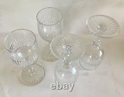 Baccarat Crystal France 4 Nancy Claret Wine Glasses 5.5