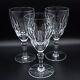 Baccarat Crystal France Auteuil Claret Wine Glasses 6 1/4 Set of 3