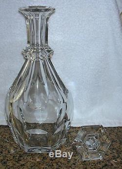 Baccarat Crystal France Classic HARCOURT 12 Wine Liquor Decanter & Stopper