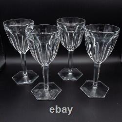 Baccarat Crystal France Compiegne Claret Wine Glasses Set of 4- 6 1/2 FREE SHIP