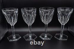 Baccarat Crystal France Compiegne Claret Wine Glasses Set of 4- 6 1/2 FREE SHIP