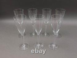 Baccarat Crystal France Dom Perignon 8 1/8 Claret Wine Glasses Set Of 7