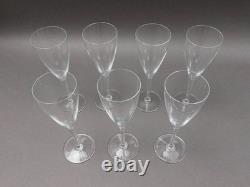Baccarat Crystal France Dom Perignon 8 1/8 Claret Wine Glasses Set Of 7