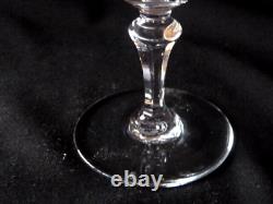 Baccarat Crystal France MONTE CARLO OPTIC 5 3/4 Red Wine Goblets (Lot of 6)