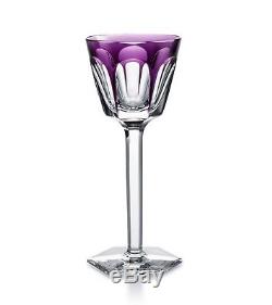 Baccarat Crystal HARCOURT 1841-Rhine Wine Glass Purple / Amethyst Retail $650