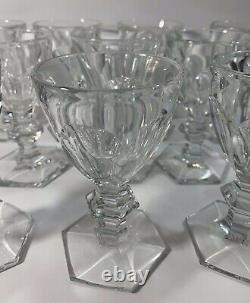 Baccarat Crystal HARCOURT Cups 4.9 Baccarat / France Set of Ten (10)