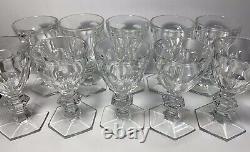 Baccarat Crystal HARCOURT Cups 4.9 Baccarat / France Set of Ten (10)