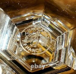 Baccarat Crystal Harcourt Empire SMALL Claret Wine Glass Goblet GOLD LEAF