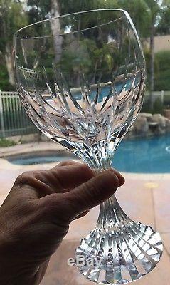 Baccarat Crystal Massena Glasses Tall Water Wine Glasses Goblets Set Of 4 Mint