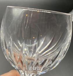 Baccarat Crystal Massena Set of 4 5-7/8 Bordeaux Wine Glasses Goblets EUC