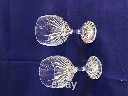Baccarat Crystal, Massena Water/American White Wine Goblets (pair)