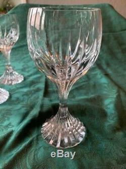 Baccarat Crystal Massena Wine Glasses Bordeaux Crystal 12 Goblets