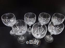 Baccarat Crystal Massena Wine/water Goblet 7 Set Of 8