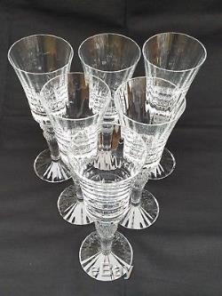Baccarat Crystal Mille Nuits Tall American Red Wine Glass #2, Set of 6, 9 1/4 H