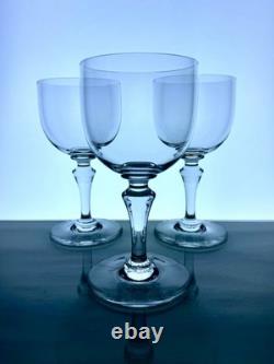 Baccarat Crystal Normandie Claret Wine Glasses 5 5/8, Set of 3