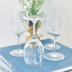 Baccarat Crystal Perfection Claret Wine Glasses 6 1/8 France Set Of 4