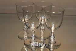 Baccarat Crystal Set Of 4 (4) Angouleme Port Wine / Cordial Glasses Mint