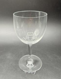 Baccarat Crystal Set of 4 Montaigne Non-Optic 7 Tall Water Wine Glasses Goblets