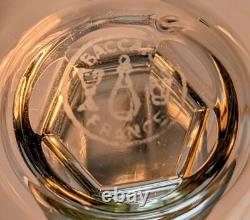 Baccarat Crystal Wine Glasses France Directoire Gold Rim Vtg Luxury Quality 6.5