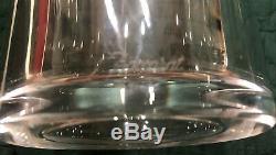 Baccarat Dionysos 14 Crystal Wine Decanter With Flat Circular Stopper New