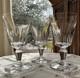 Baccarat France Biarritz Crystal Wine Glasses (3) c. 1951-1973