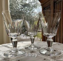 Baccarat France Biarritz Crystal Wine Glasses (3) c. 1951-1973