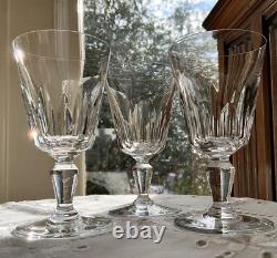 Baccarat France Biarritz Crystal Wine Glasses (3) c. 1951-1973