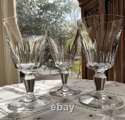 Baccarat France Biarritz Crystal Wine Glasses (3) c. 1951-1973