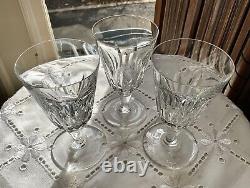 Baccarat France Biarritz Crystal Wine Glasses (3) c. 1951-1973